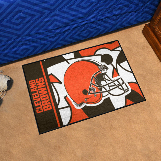 Cleveland Browns Starter Mat XFIT Design - 19in x 30in Accent Rug