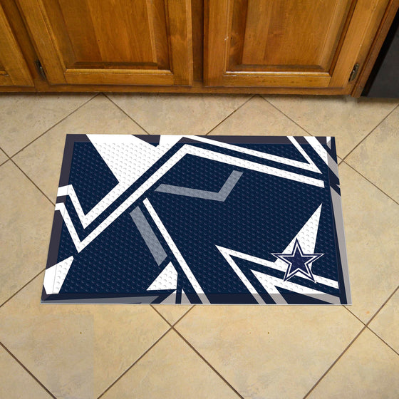 Dallas Cowboys Rubber Scraper Door Mat XFIT Design