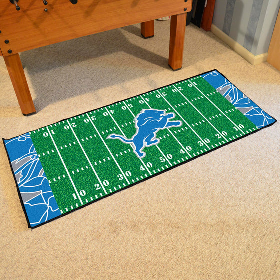 Detroit Lions Football Field Runner Mat - 30in. x 72in. XFIT Design