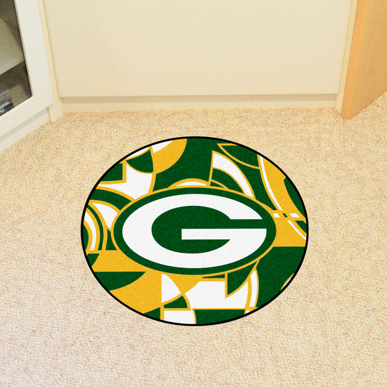 Green Bay Packers Roundel Rug - 27in. Diameter XFIT Design