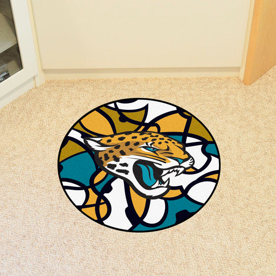 Jacksonville Jaguars Roundel Rug - 27in. Diameter XFIT Design