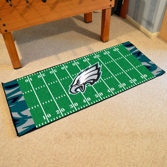 Philadelphia Eagles Football Field Runner Mat - 30in. x 72in. XFIT Design