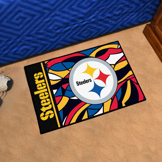 Pittsburgh Steelers Starter Mat XFIT Design - 19in x 30in Accent Rug