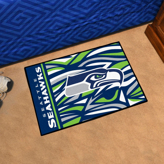 Seattle Seahawks Starter Mat XFIT Design - 19in x 30in Accent Rug