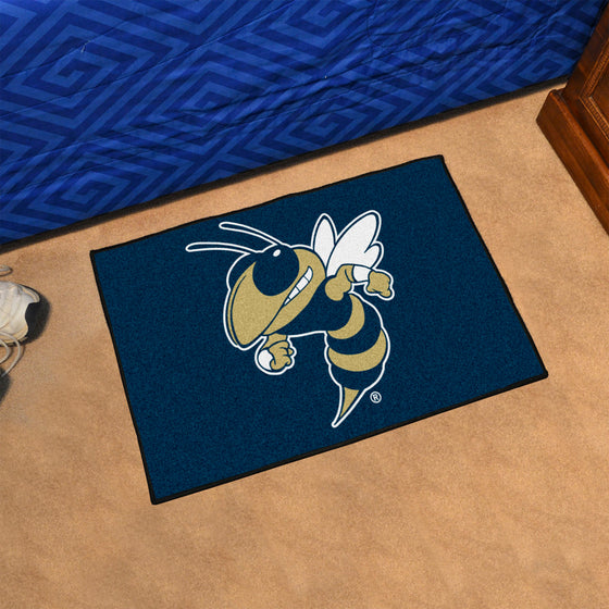 Georgia Tech Yellow Jackets Starter Mat Accent Rug - 19in. x 30in., Buzz