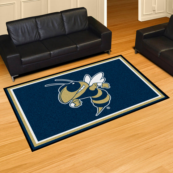 Georgia Tech Yellow Jackets 5ft. x 8 ft. Plush Area Rug, Buzz