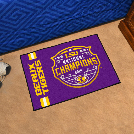 Louisiana State LSU 2019-2020 NCAA Football National Champions Starter Mat 19"x30"