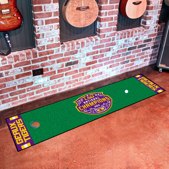 Louisiana State LSU 2019-2020 NCAA Football National Champions Putting Green Mat 18"x72"