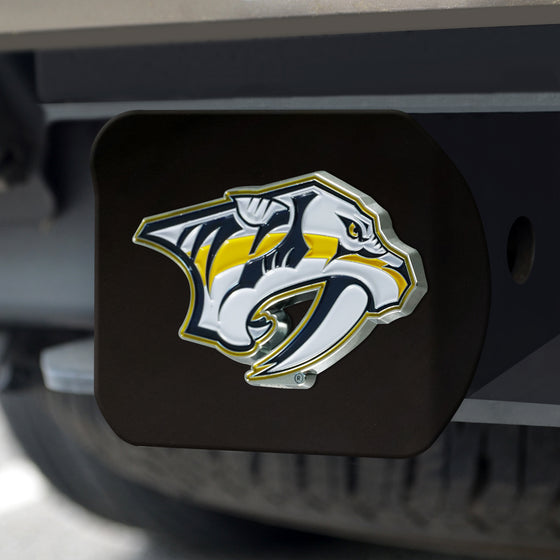 Nashville Predators Black Metal Hitch Cover - 3D Color Emblem