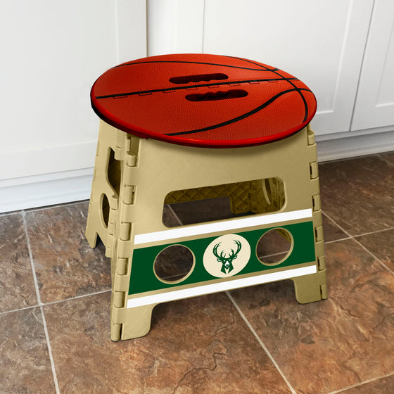 Milwaukee Bucks Folding Step Stool - 13in. Rise