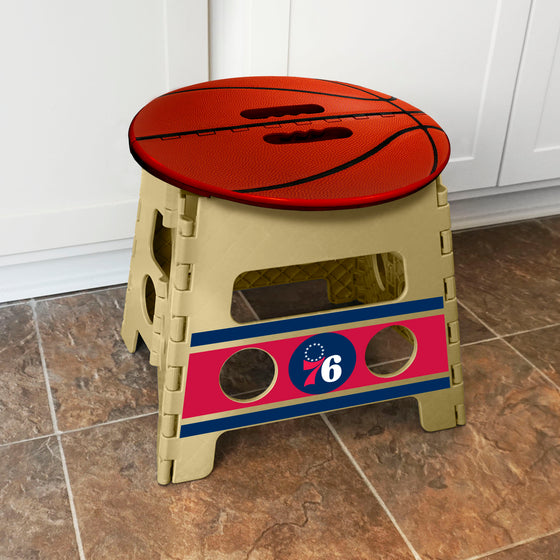 Philadelphia 76ers Folding Step Stool - 13in. Rise