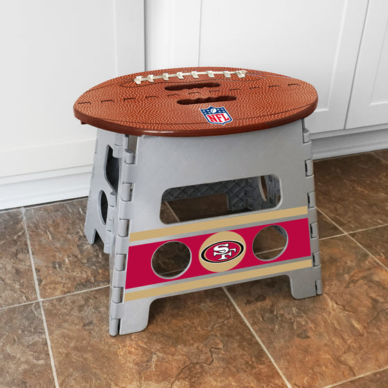 San Francisco 49ers Folding Step Stool - 13in. Rise