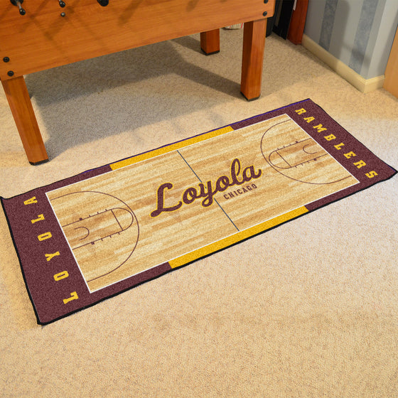 Loyola Chicago Ramblers Court Runner Rug - 30in. x 72in.