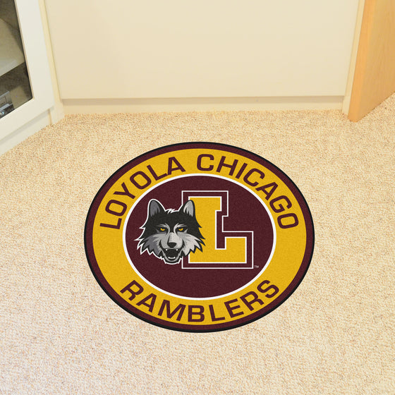 Loyola Chicago Ramblers Roundel Rug - 27in. Diameter