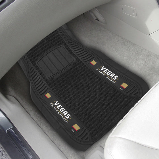 Vegas Golden Knights 2 Piece Deluxe Car Mat Set