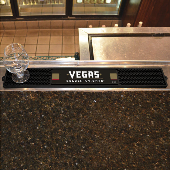 Vegas Golden Knights Bar Drink Mat - 3.25in. x 24in.