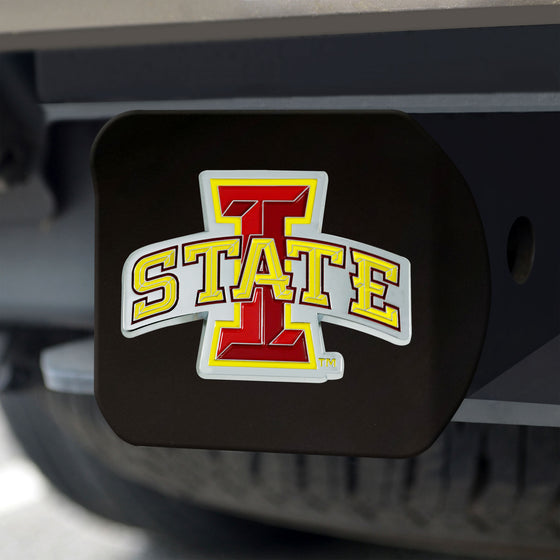 Iowa State Cyclones Black Metal Hitch Cover - 3D Color Emblem