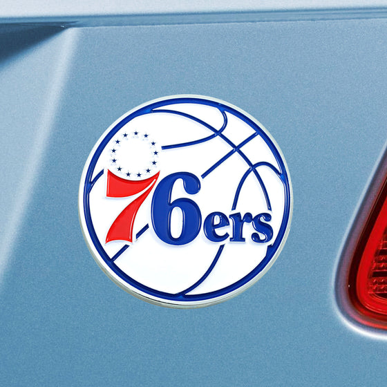 Philadelphia 76ers 3D Color Metal Emblem