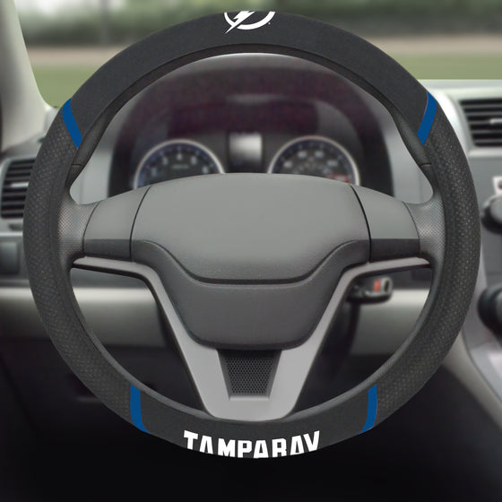 Tampa Bay Lightning Embroidered Steering Wheel Cover