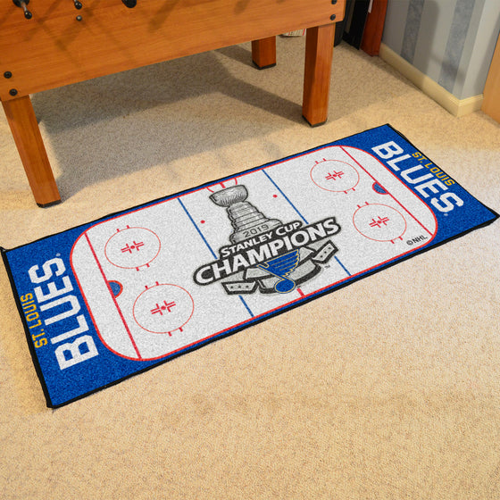 St. Louis Blues Rink Runner - 30in. x 72in., 2019 Stanley Cup Champions