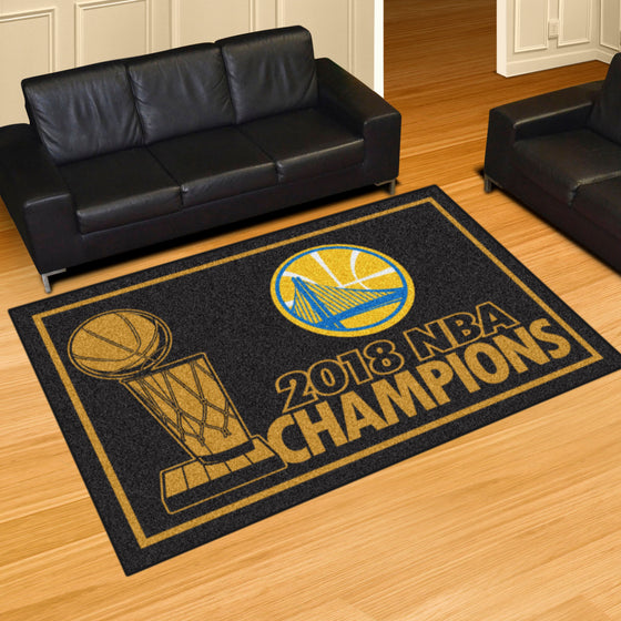 Golden State Warriors 5ft. x 8 ft. Plush Area Rug