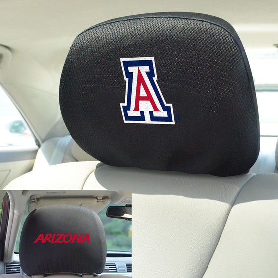 Arizona Wildcats Embroidered Head Rest Cover Set - 2 Pieces