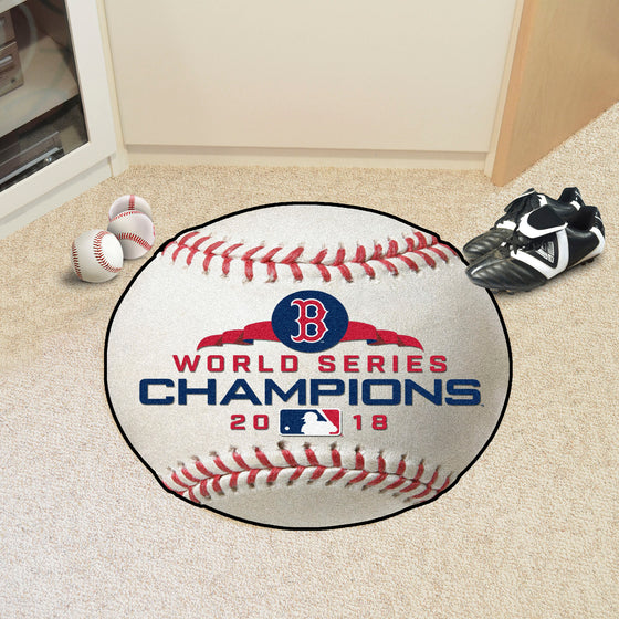 Boston Red Sox Baseball Rug - 27in. Diameter