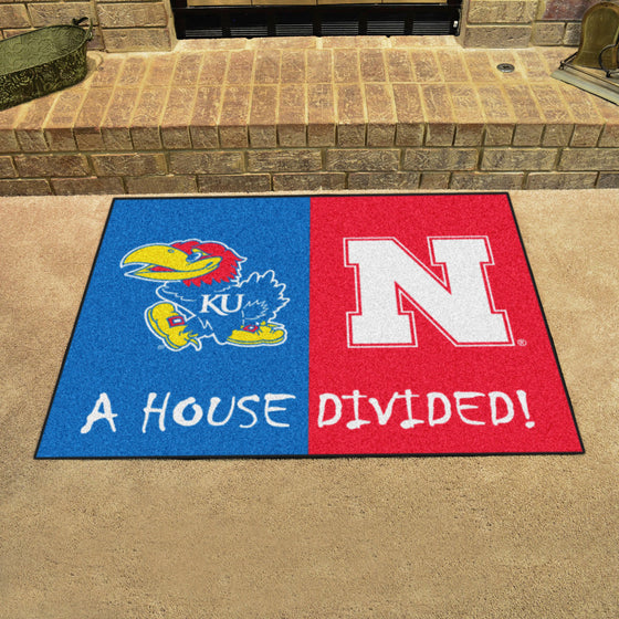 House Divided - Kansas/Nebraska House Divided House Divided Rug - 34 in. x 42.5 in.