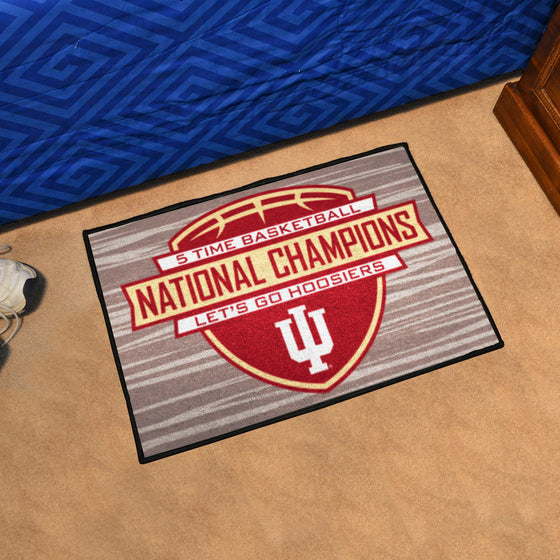 Indiana Hooisers Dynasty Starter Mat Accent Rug - 19in. x 30in.