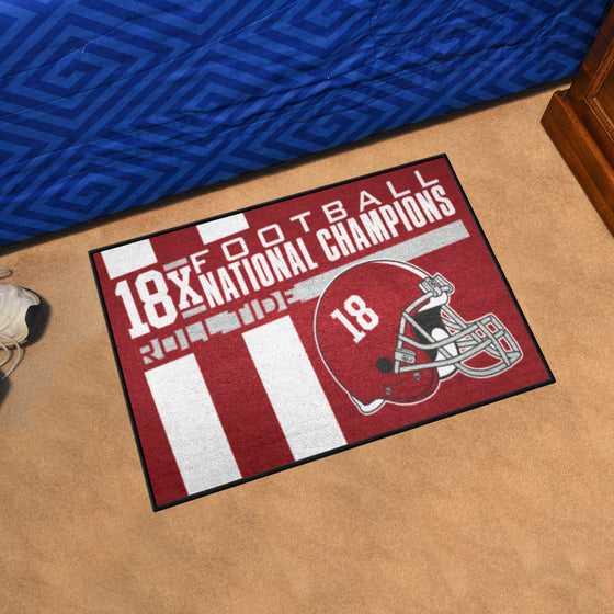 Alabama Crimson Tide Dynasty Starter Mat Accent Rug - 19in. x 30in.