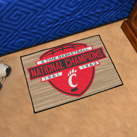 Cincinnati Bearcats Dynasty Starter Mat Accent Rug - 19in. x 30in.