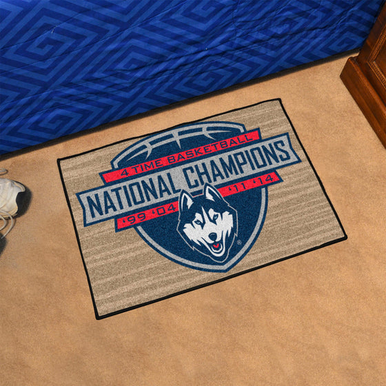 UConn Huskies Dynasty Starter Mat Accent Rug - 19in. x 30in.