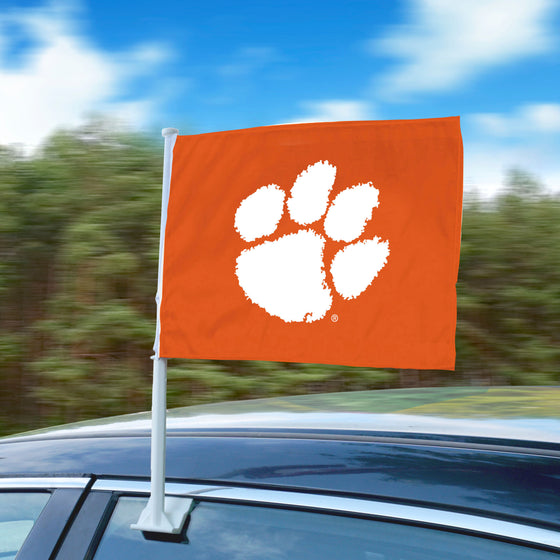 Clemson Tigers Car Flag Large 1pc 11" x 14"