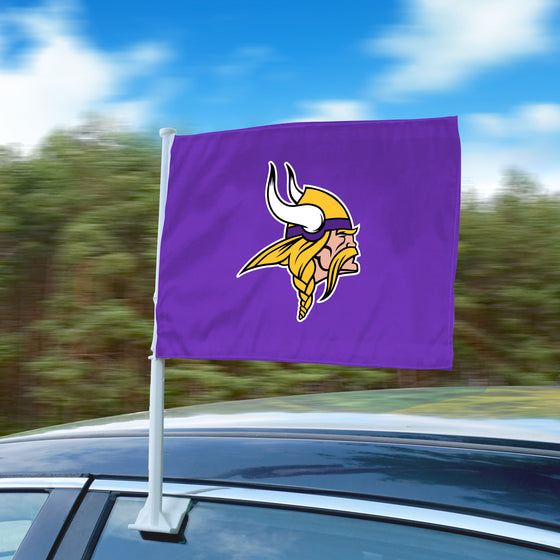 Minnesota Vikings Car Flag Large 1pc 11" x 14"