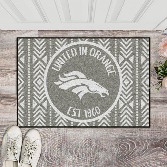 Denver Broncos Southern Style Starter Mat Accent Rug - 19in. x 30in.