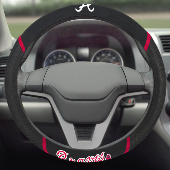 Atlanta Braves Embroidered Steering Wheel Cover