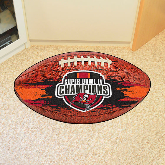 Tampa Bay Buccaneers  Football Rug - 20.5in. x 32.5in., 2021 Super Bowl LV Champions