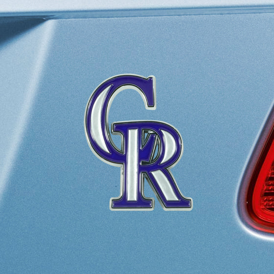 Colorado Rockies 3D Color Metal Emblem