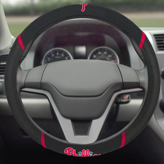 Philadelphia Phillies Embroidered Steering Wheel Cover