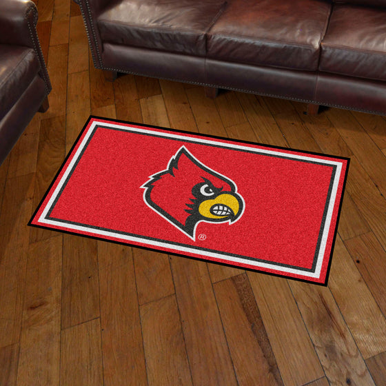 Louisville Cardinals 3ft. x 5ft. Plush Area Rug