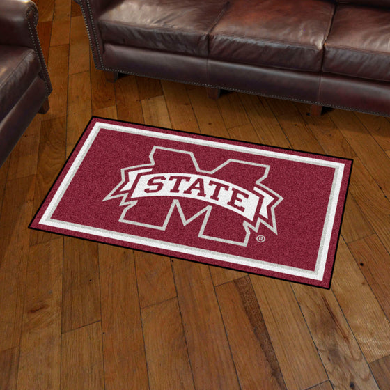 Mississippi State Bulldogs 3ft. x 5ft. Plush Area Rug