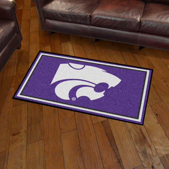 Kansas State Wildcats 3ft. x 5ft. Plush Area Rug