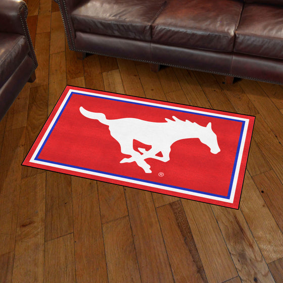 SMU Mustangs 3ft. x 5ft. Plush Area Rug