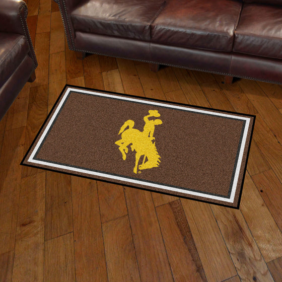 Wyoming Cowboys 3ft. x 5ft. Plush Area Rug