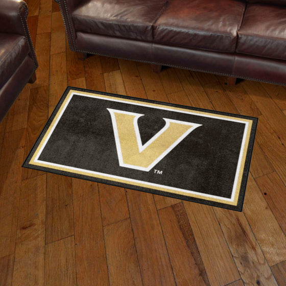 Vanderbilt Commodores 3ft. x 5ft. Plush Area Rug