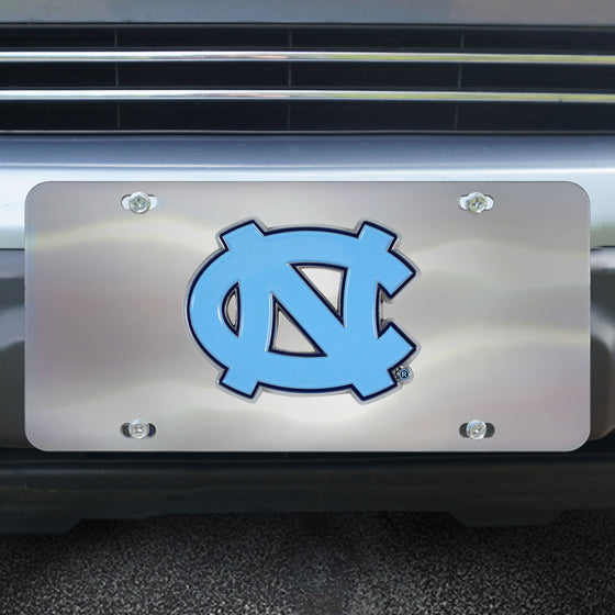 North Carolina Tar Heels 3D Stainless Steel License Plate