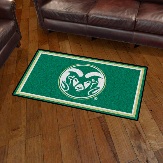 Colorado State Rams 3ft. x 5ft. Plush Area Rug