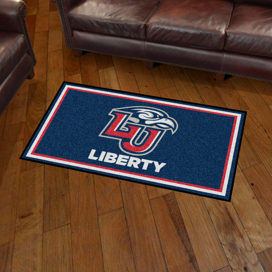 Liberty Flames 3ft. x 5ft. Plush Area Rug