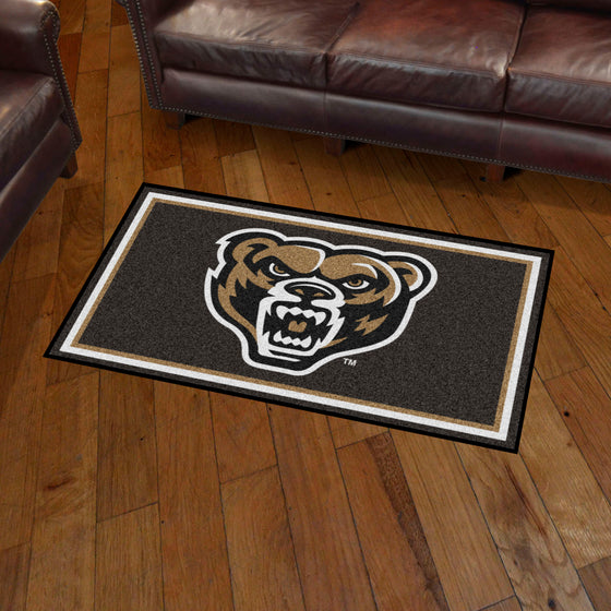 Oakland Golden Grizzlies 3ft. x 5ft. Plush Area Rug