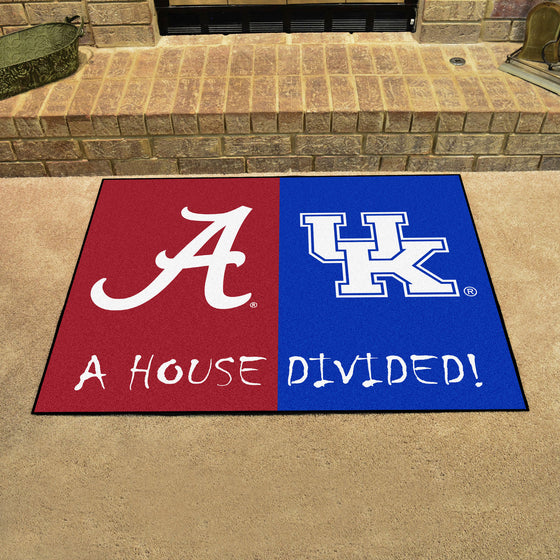 House Divided - Alabama/Kentucky House Divided House Divided Rug - 34 in. x 42.5 in.